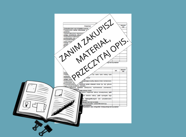 Kryteria pisania CV na języku polskim – klasa VII-VIII