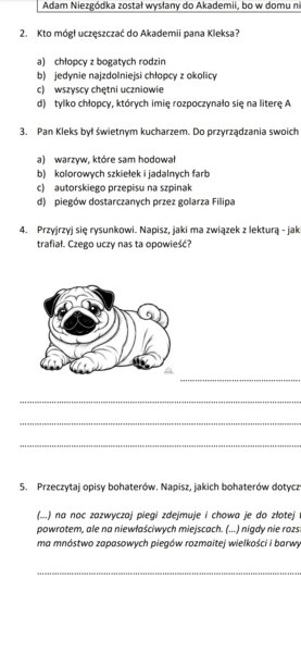 Akademia pana Kleksa - kartkówka