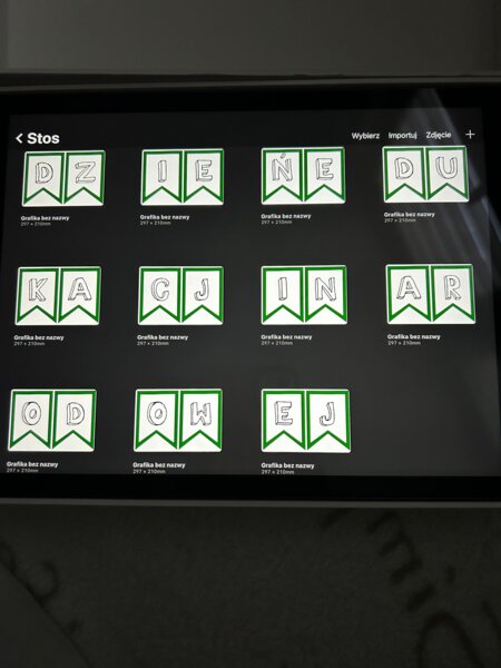 Girlanda i napis Dzień Edukacji Narodowej