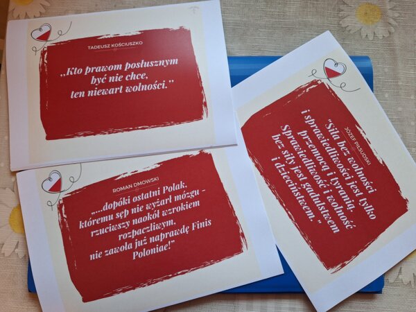 11 listopada - cytaty, gazetka, ojczyzna, niepodległość, dekoracja