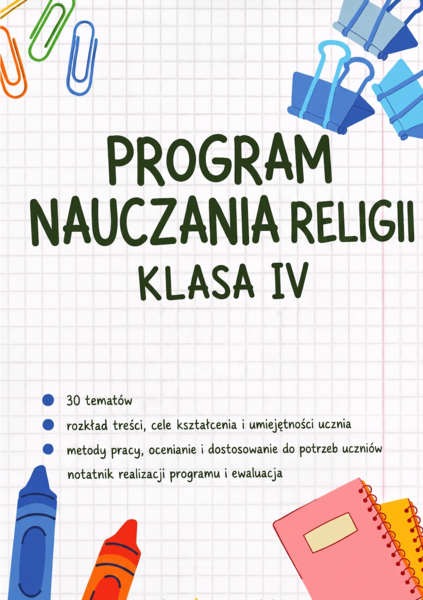 Program nauczania religia Klasa 4
