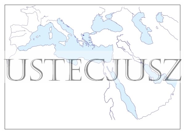 Mapy konturowe - Morze Śródziemne i Bliski Wschód