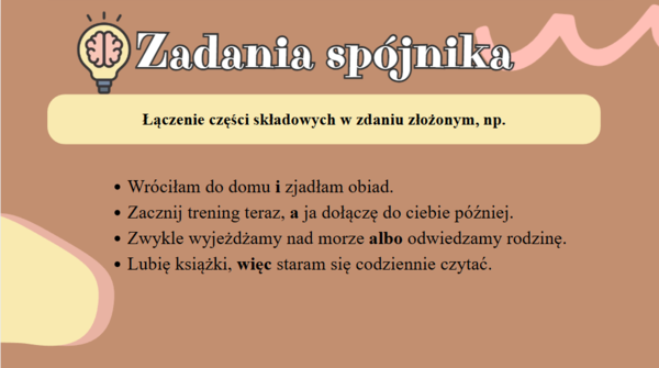 Zdania złożone współrzędnie - prezentacja.