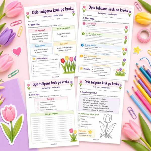 Opis tulipana krok po kroku