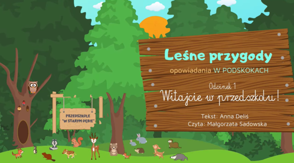 LEŚNE PRZYGODY - opowiadania W PODSKOKACH odc. 1 "Witajcie w przedszkolu!" AUDIOBOOK | JESIEŃ