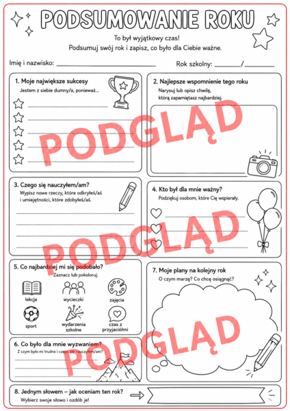 📚✨ PODSUMOWANIE ROKU SZKOLNEGO ✨📚