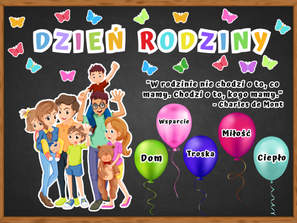 DZIEŃ RODZINY - zestaw materiałów na gazetkę - grafika XL