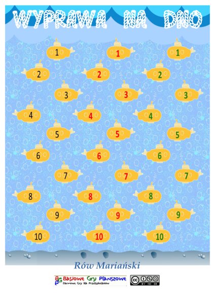 Wyprawa na dno – Gra planszowa