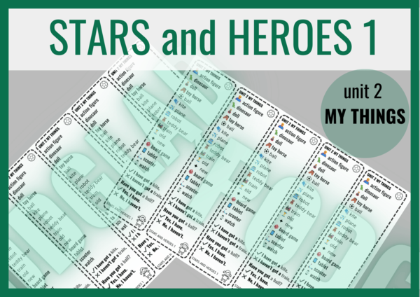 Stars and Heroes 1 unit 2 – zakładki do książki