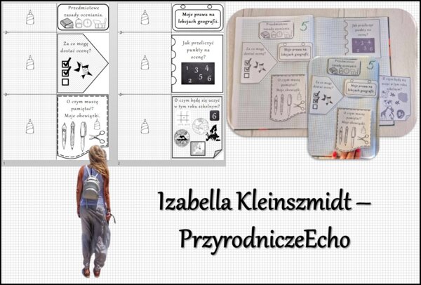 Przedmiotowe zasady oceniania (PZO) z geografii (klasa 6). Interaktywna notatka do wycinania, zginania i wypełniania przez ucznia.