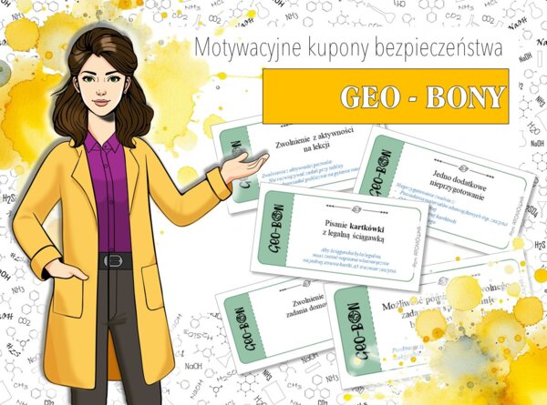 Klasa 5/Klasa 6/Klasa 7/Klasa 8. Geografia – GEO-BONY. Motywacyjne kupony bezpieczeństwa.