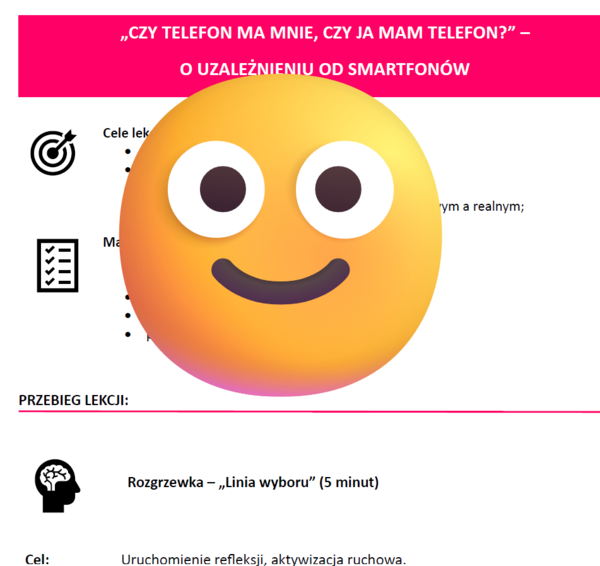 Scenariusz lekcji o uzależnieniu od smartfonów