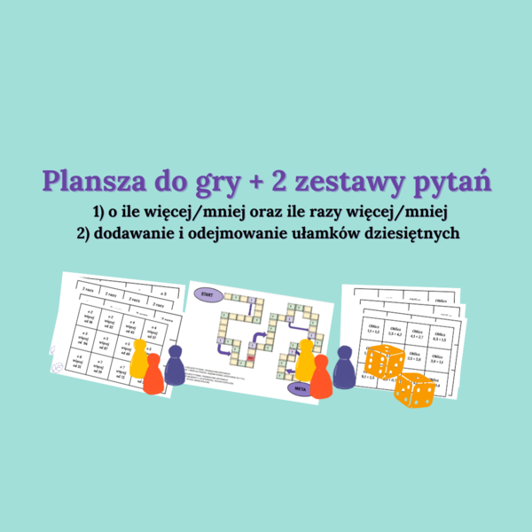 Gra planszowa + 2 zestawy pytań