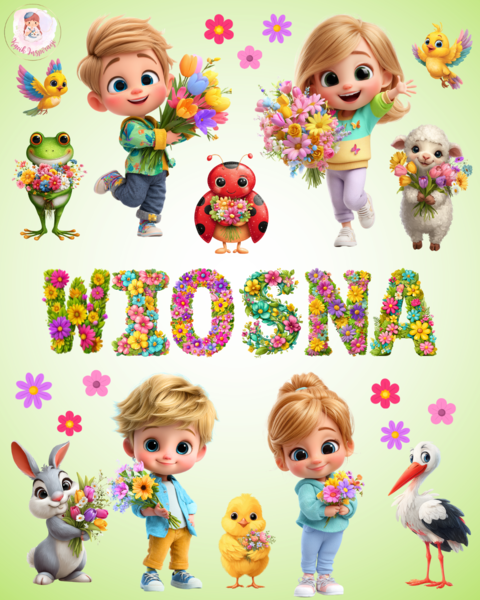 🌷 PAKIET DEKORACJI WIOSNA 🌷