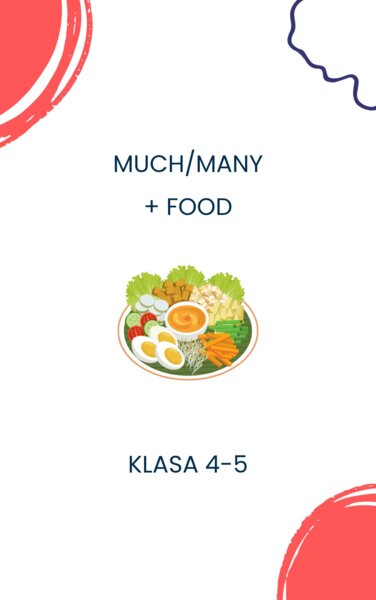 How much/ how many + food