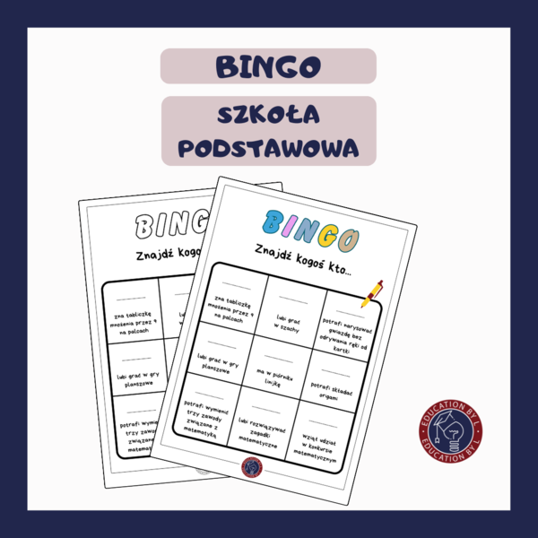 Bingo matematyczne "Znajdź kogoś kto..."