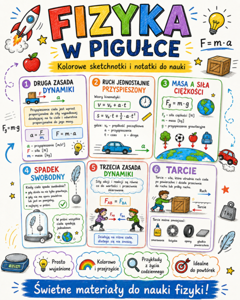 Siła wpływa na ruch - klasa 7