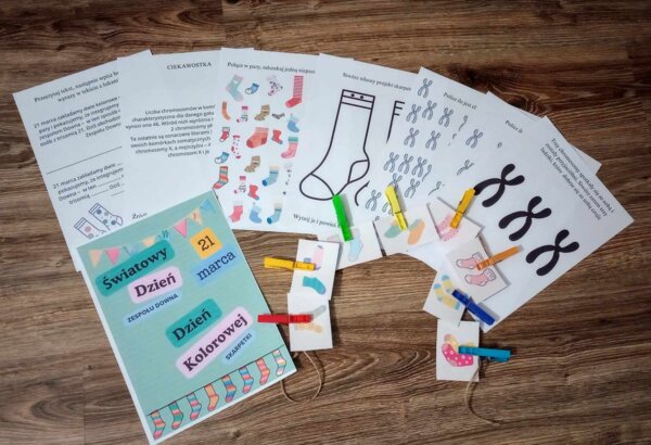 Dzień kolorowej skarpetki - Pomysł na zajęcia rewalidacyjne/korekcyjno-kompensacyjne