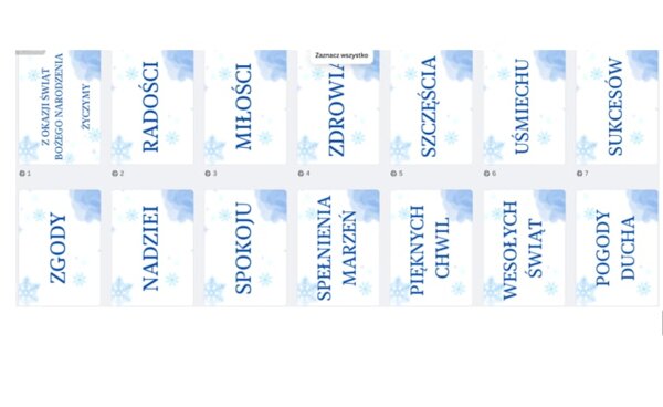 ŻYCZENIA ŚWIĄTECZNE na gazetkę