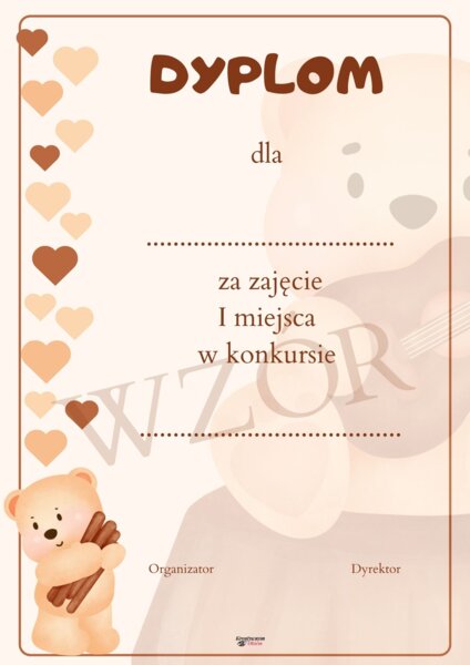 Dyplomy na Dzień Pluszowego Misia