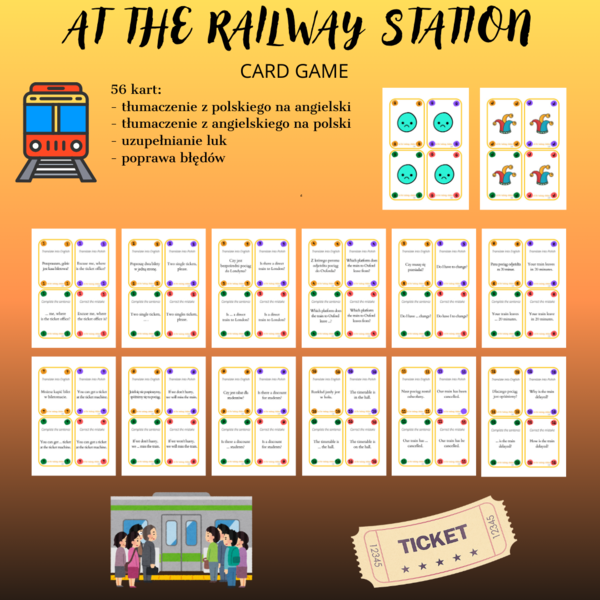 AT THE RAILWAY STATION CARD GAME