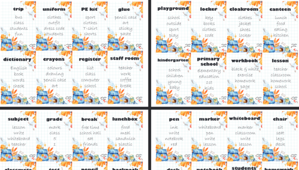 Back to school gra Taboo