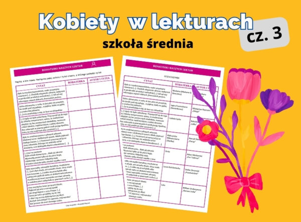 Kobiety w lekturach – karta pracy cz. 3