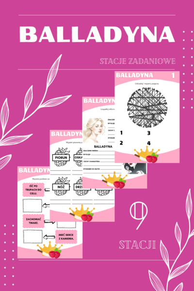 Balladyna - stacje zadaniowe