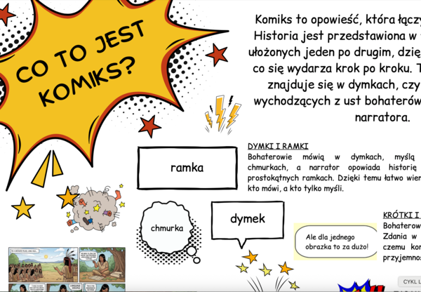 Komiks - atrakcyjna notatka