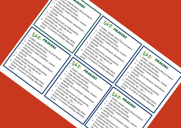 FRASZKI - fraszka - cechy - wklejka - liryka