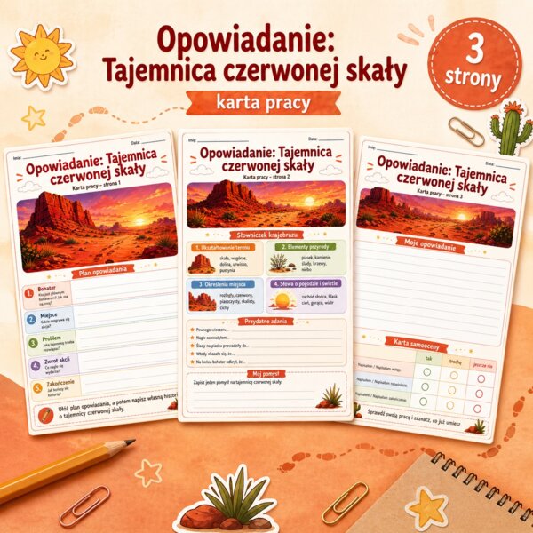 Opowiadanie. Tajemnica czerwonej skały