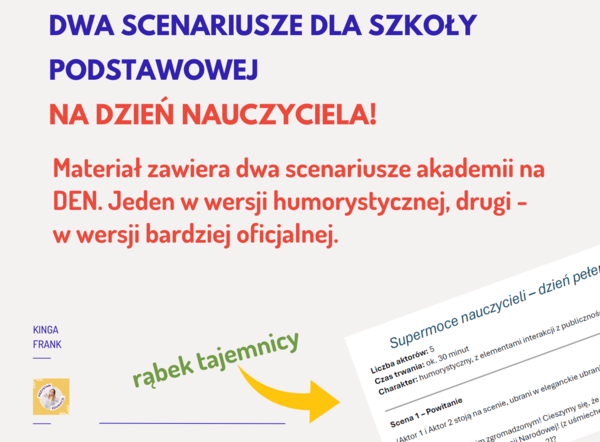 Scenariusze akademii na DEN - dzień nauczyciela!