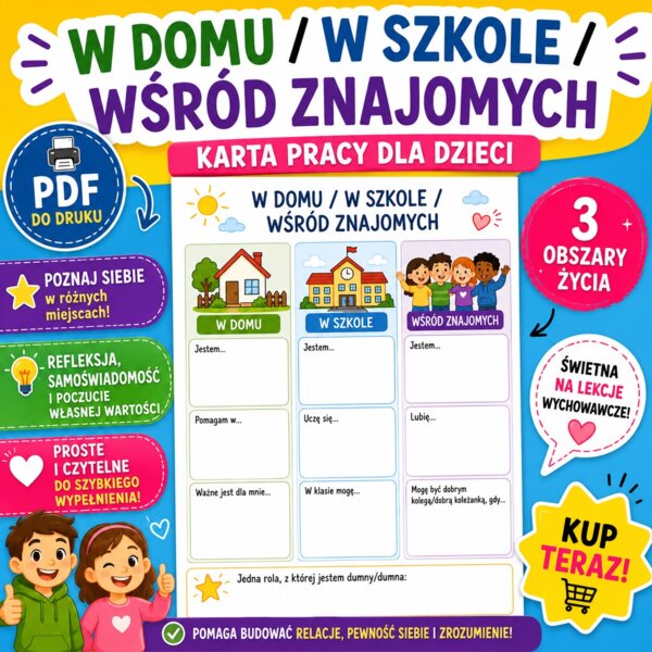 W domu / w szkole / wśród znajomych