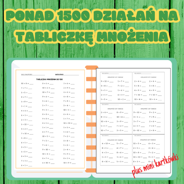 PONAD 1500 DZIAŁAŃ NA TABLICZKĘ MNOŻENIA