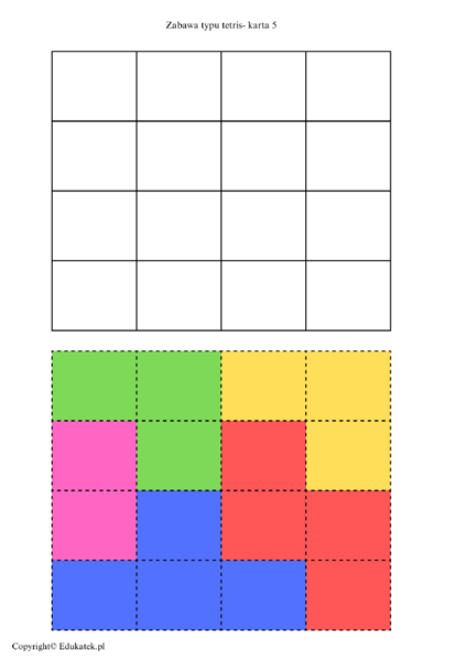 Zestaw gier logicznych typu tetris