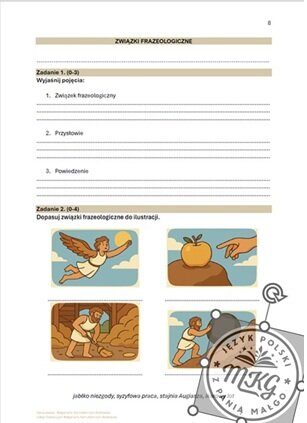 Kartkówka "Związki frazeologiczne"