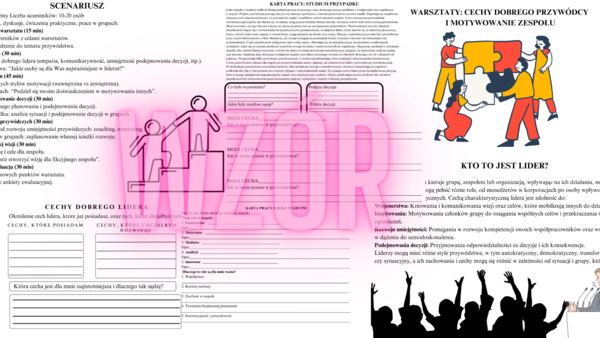 Warsztaty: Cechy dobrego przywódcy i motywowanie zespołu - Materiały Edukacyjne