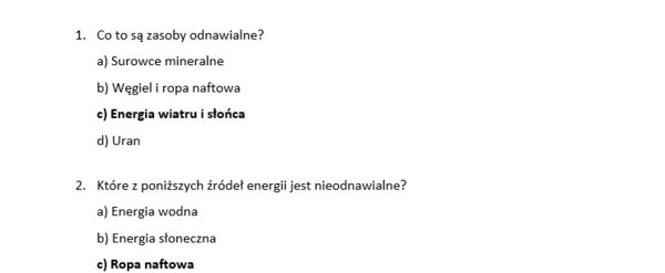 Test 2- ekologia i ochrona środowiska