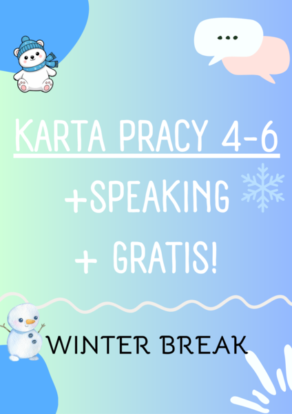 Winter break / Ferie zimowe / Zimowy zestaw zadań / Karta pracy / Gotowa lekcja / Ferie zimowe / Winter holidays / Winter break / Zima / Przerwa zimowa / Zadania / Mówienie / Słownictwo / Klasy 4-6 / Klasa 4 / Klasa 5 / Klasa 6  / SP 4-6 / SP