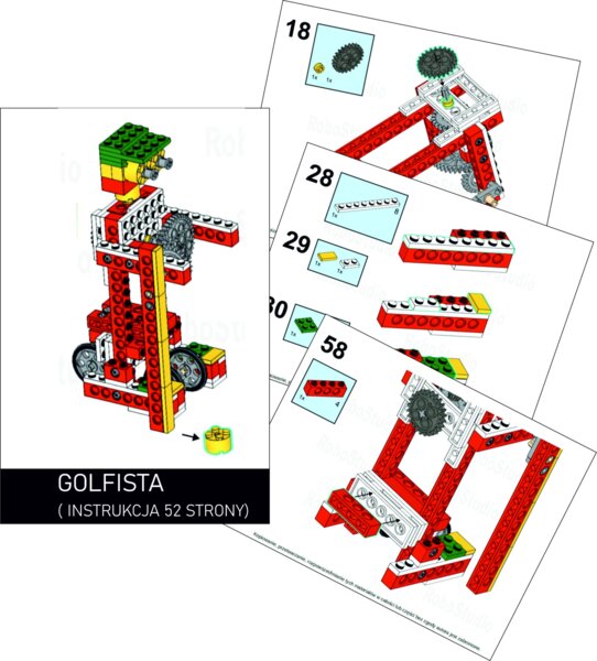 Instrukcja Golfista robotyka dla dzieci, LEGO ® Education Maszyny Proste (nr 9689), simple machines set