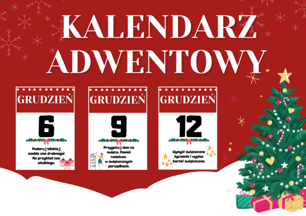 Kalendarz adwentowy - gazetka szkolna