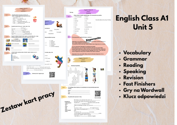 📙 English Class A1 - Unit 5 - ćwiczenia dodatkowe