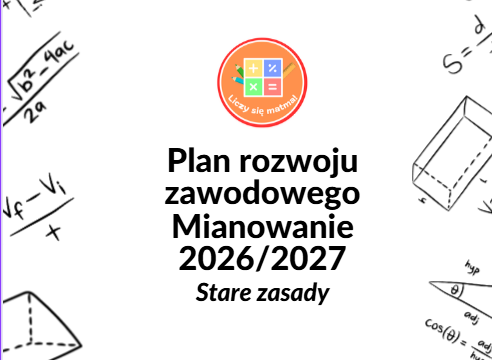 🧾 Plan rozwoju zawodowego nauczyciela kontraktowego na stopień nauczyciela mianowanego 2026/2027 - STARE ZASADY
