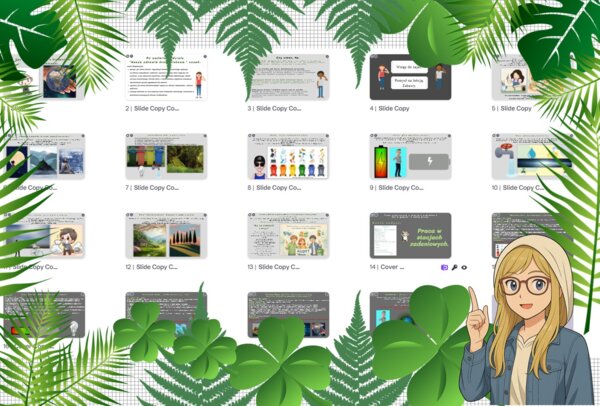 Prezentacja multimedialna w genial.ly do edycji „Czy nasz szkoła dba o środowisko?- audyt uczniowski". Edukacja zdrowotna. Klasa 7. Dział „Nasze zdrowie środowiskowe”.