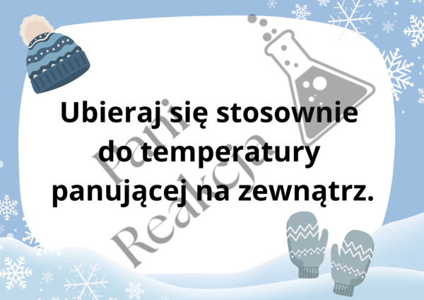 Gazetka "Bezpieczne ferie zimowe"