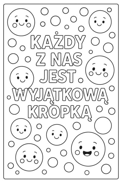 Kolorowanka XXL - Dzień Kropki