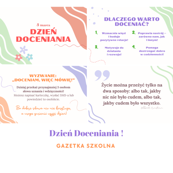 Dzień Doceniania - gazetka szkolna !