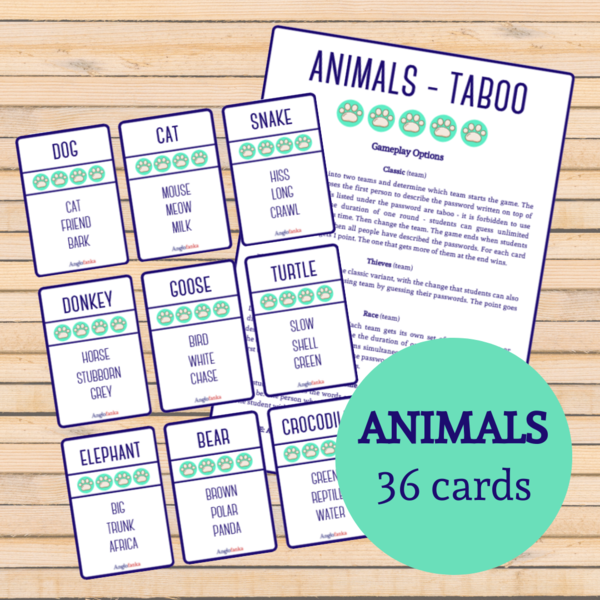 Animals - Taboo | 36 kart