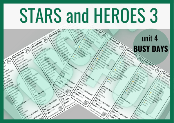 Stars and Heroes 3 unit 4 – zakładki do książki