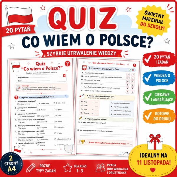 Quiz. Co wiem o Polsce?